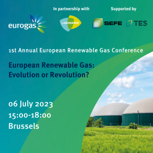 Eurogas 1st European Renewable Gas Conference ‘European Renewable Gas: Evolution or Revolution?’