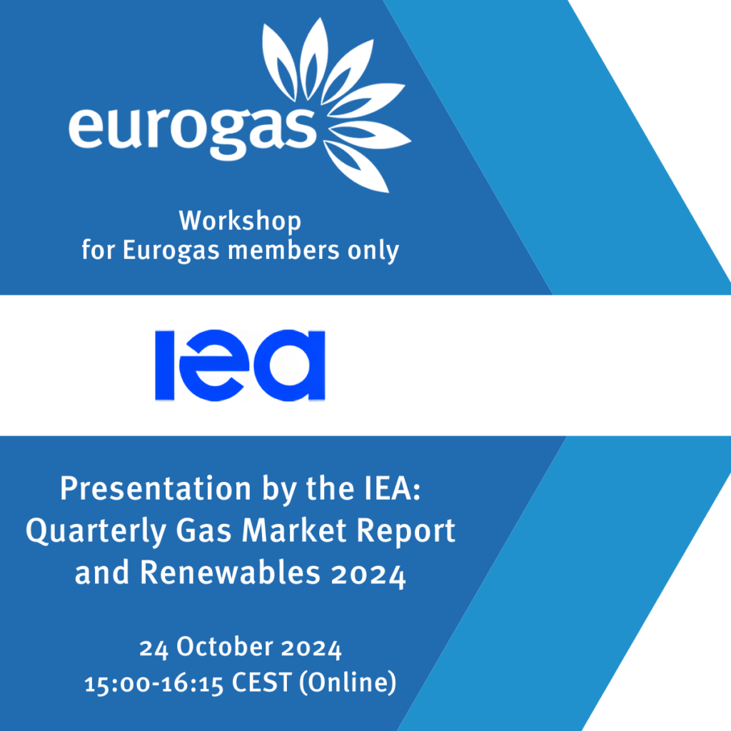 Workshop for Eurogas Members only – Presentation by the IEA